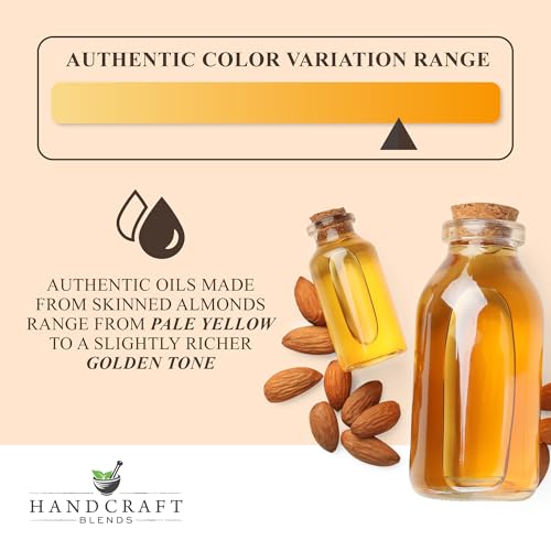 Handcraft Blends Aceite de Almendra Dulce, uso seguro en piel para hidratación suave.