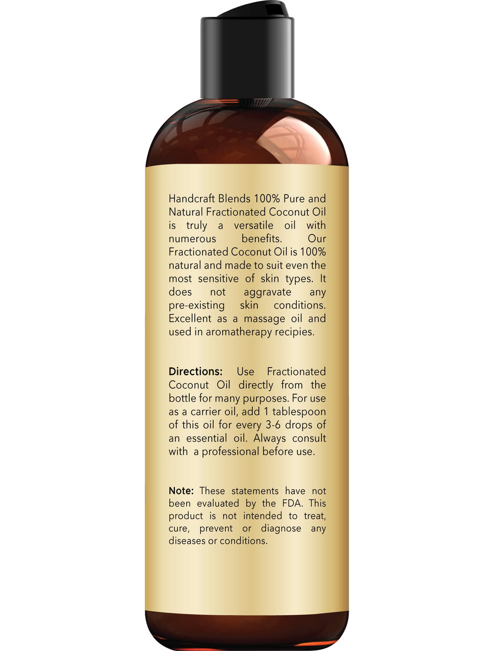 Handcraft Blends Aceite de Coco Fraccionado para cabello con brillo.