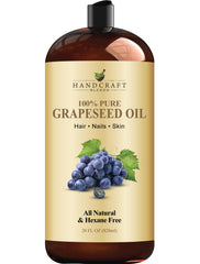 Handcraft Blends aceite de semilla de uva en frasco, aromaterapia suave.