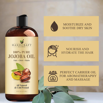 Handcraft Blends jojoba para masaje suave y absorción rápida