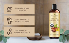 Handcraft Blends Aceite de Jojoba, aplicación en piel para hidratación ligera.