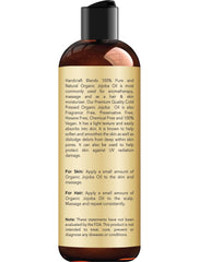 Handcraft Blends Aceite de Jojoba, gota en la palma, nutrición rápida de la piel.