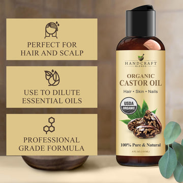 Handcraft Blends aceite de ricino para hidratacion de la piel, nutrientes.
