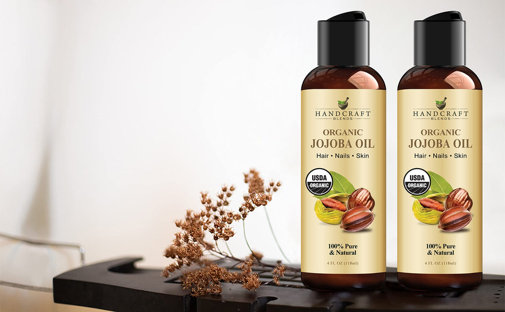 Handcraft Blends envase vidrio oscuro jojoba, protege la calidad y facilita uso diario