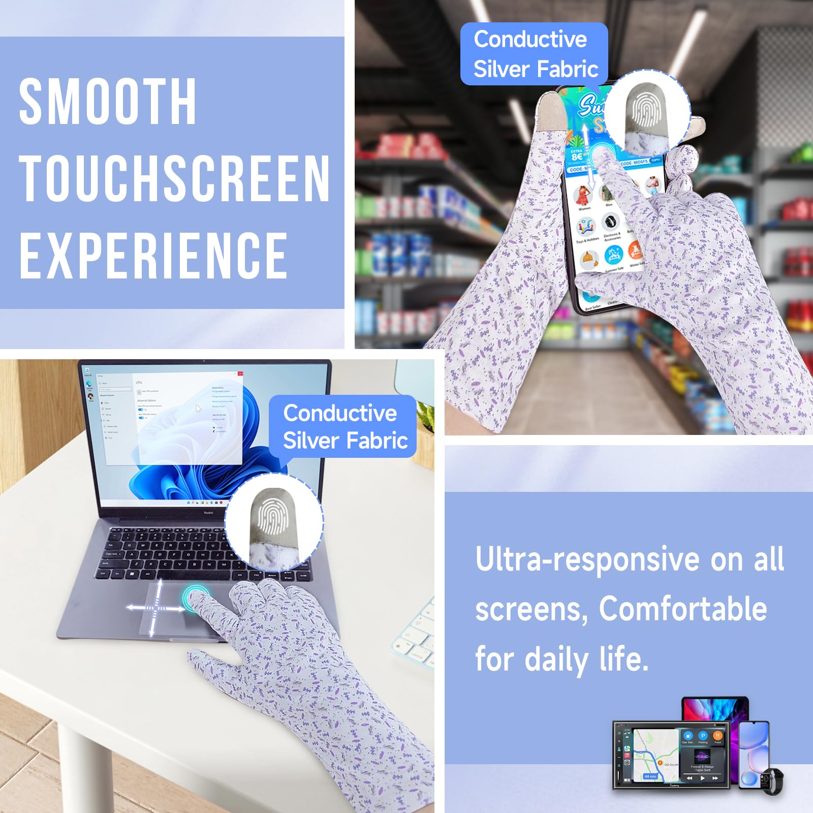 Muñeca extendida HandLove ofrece cobertura adicional para mayor protección.