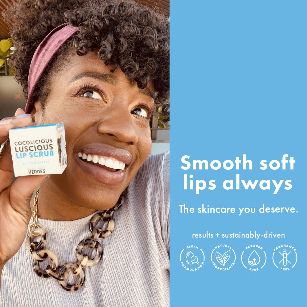 Handmade Heroes exfoliante con azúcar para labios sensibles.