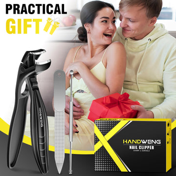 HANDWENG Cortaunas Gran Apertura: ideal para uñas gruesas y manos mayores