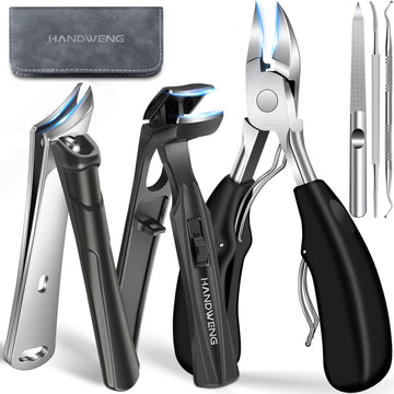 HANDWENG coupe-ongles grosses angle tete : coupe précise des ongles épais pour seniors