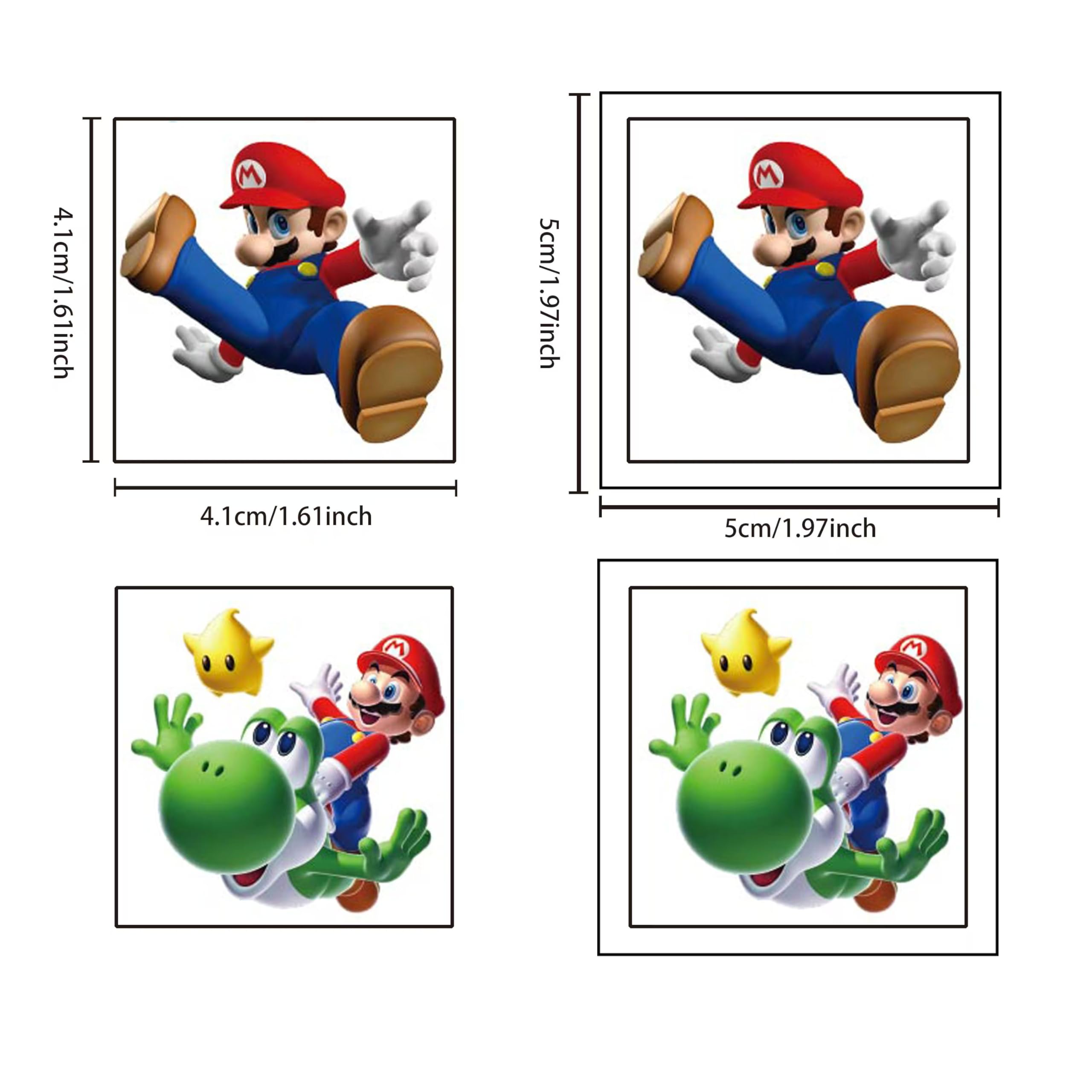 Disenos Mario coloridos para fiestas y manualidades con HANISNA.