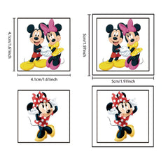 Tatuajes HANISNA Mickey Minnie: diseños divertidos para decorar cumpleaños.