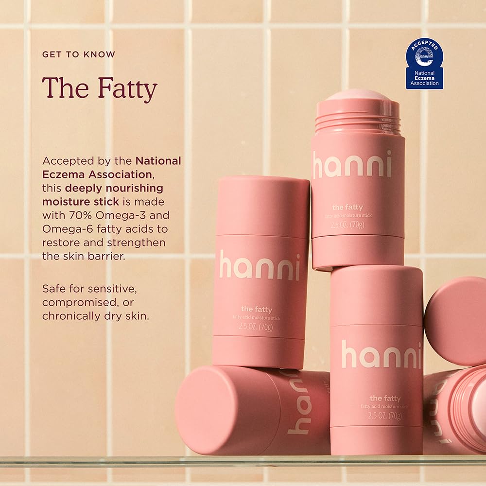 Fórmula sin fragancia de HANNI Fatty, adecuada para piel sensible.