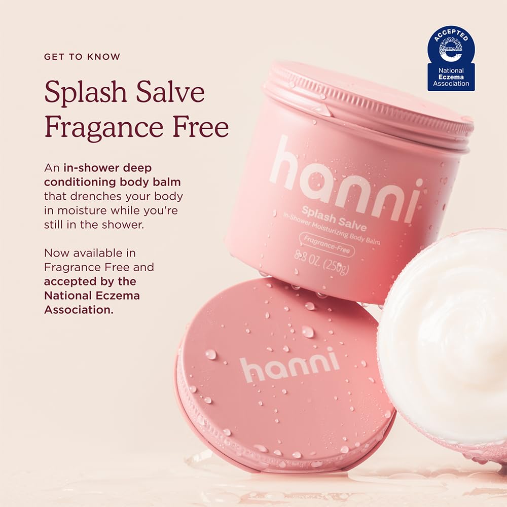 Textura cremosa de HANNI Splash Salve para suavizar la piel.