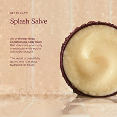 HANNI Splash Salve: textura cremosa que se distribuye rápido en piel mojada.