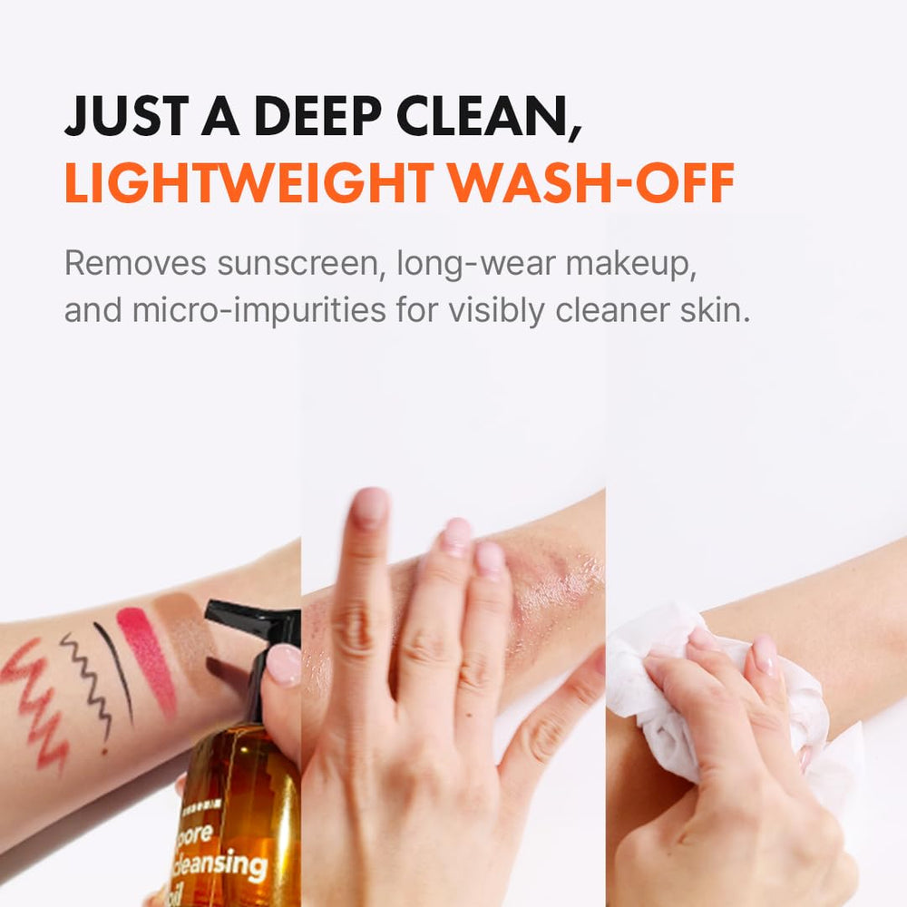 Hanskin AHA Pore Cleansing Oil, textura ligera y reconfortante tras la limpieza