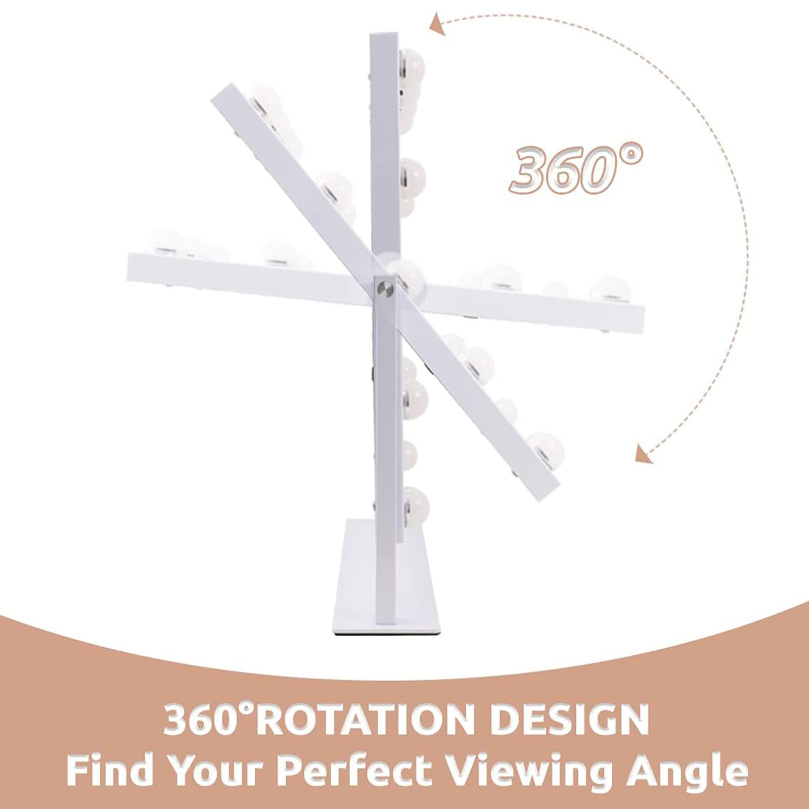 Hansong Base de metal estable con rotación de 360 grados.