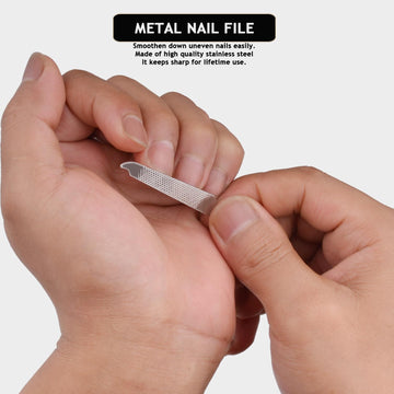 Pinza de cejas HANTEKAS en acero, control para dar forma