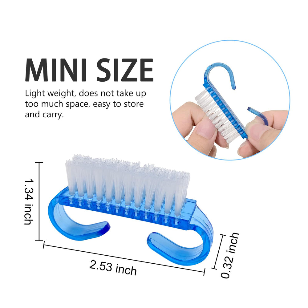 HANWER cepillos uñas mini coloridos para retoques rápidos y prácticos.