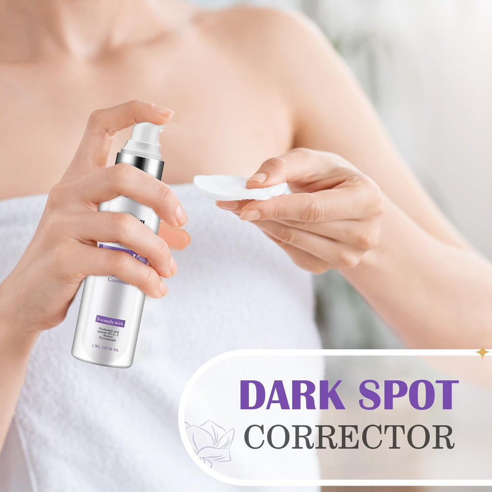 HANYWIL botella con serum ayuda a atenuar manchas solares de forma gradual.