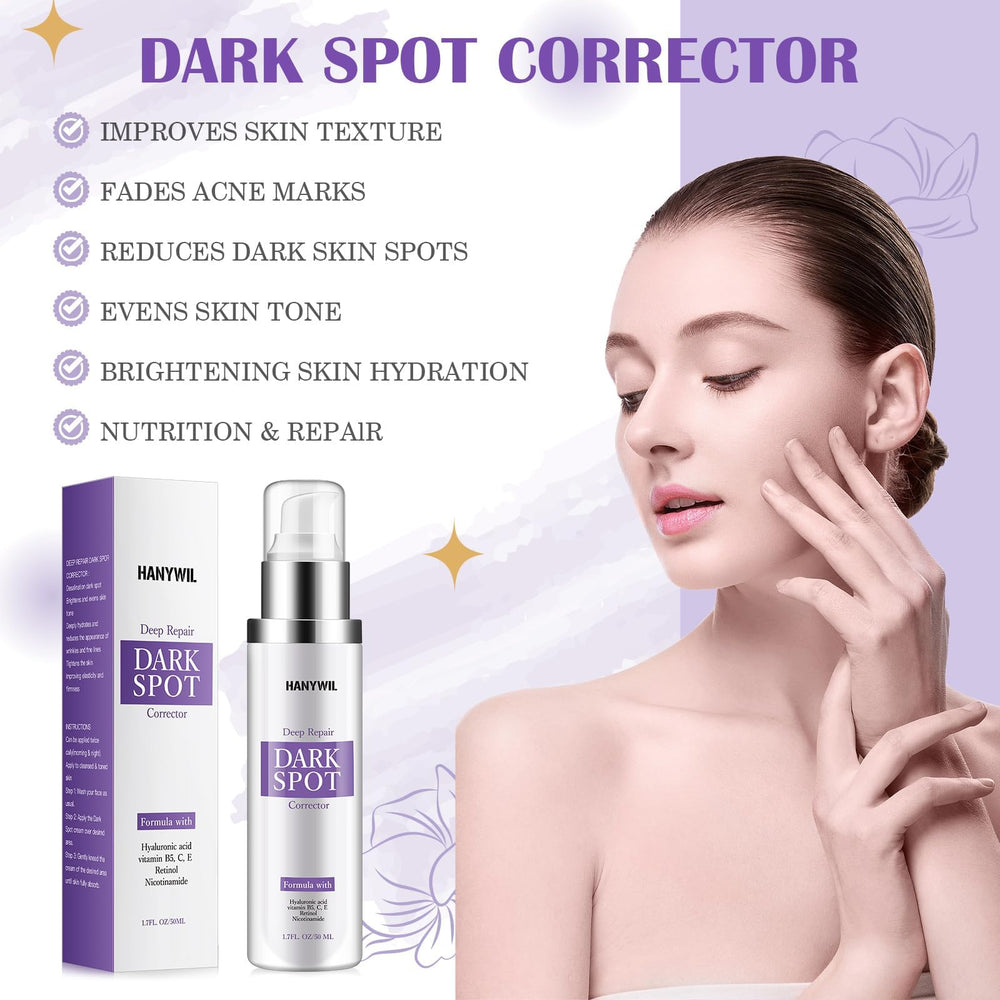 HANYWIL crema iluminadora para hiperpigmentación, mejora la uniformidad de la piel.