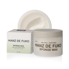 Hanz de Fuko Cera Esponja, envase 2 oz, peinado duradero