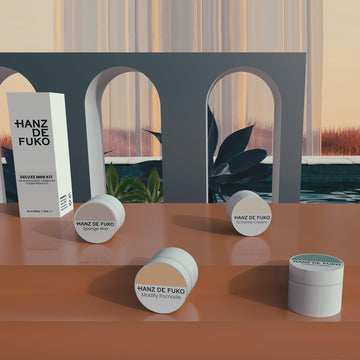 Muestra de productos capilares Hanz de Fuko para todo tipo de cabello