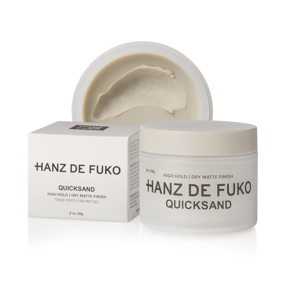 Quicksand de Hanz de Fuko, vertido desde la botella, aporta volumen ligero sin peso.