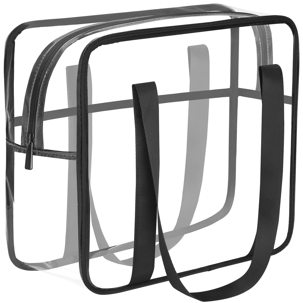 HAOGUAGUA bolsa transparente de maquillaje, enfoque frontal, visión rápida de productos
