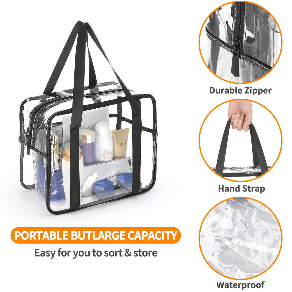 HAOGUAGUA bolsa de maquillaje, vista clara para encontrar rápidamente los artículos