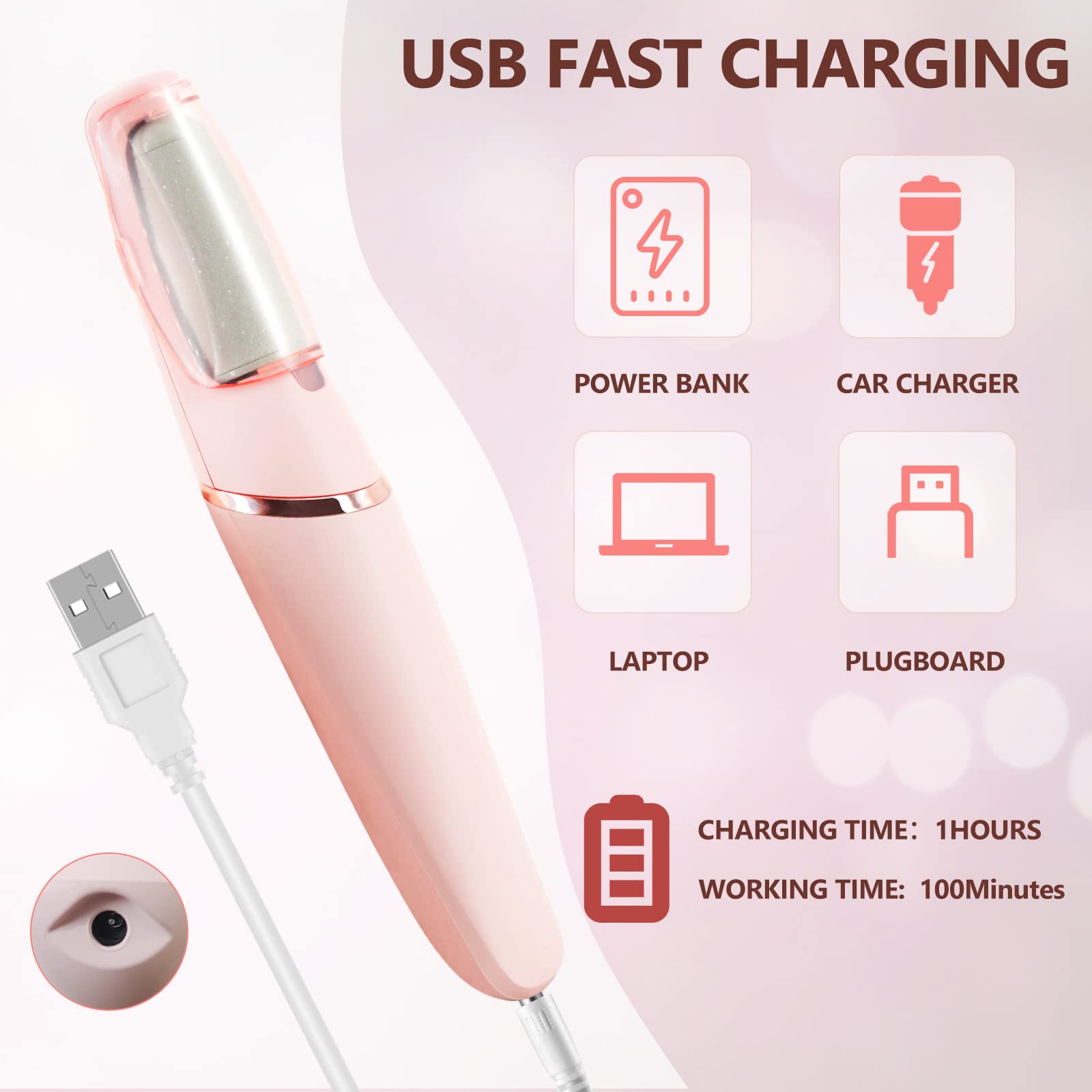 Haootadiy cable USB: carga rápida para sesiones de pedicura
