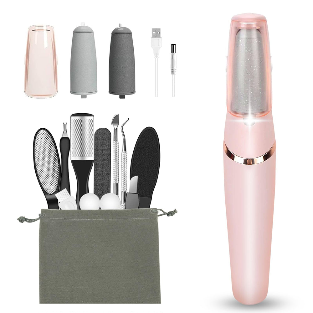 Haootadiy set pedicura eléctrico: kit completo para cuidado de pies en casa