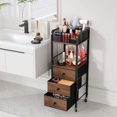 HapiRm organizador con 5 secciones para brochas, labiales y perfumes.