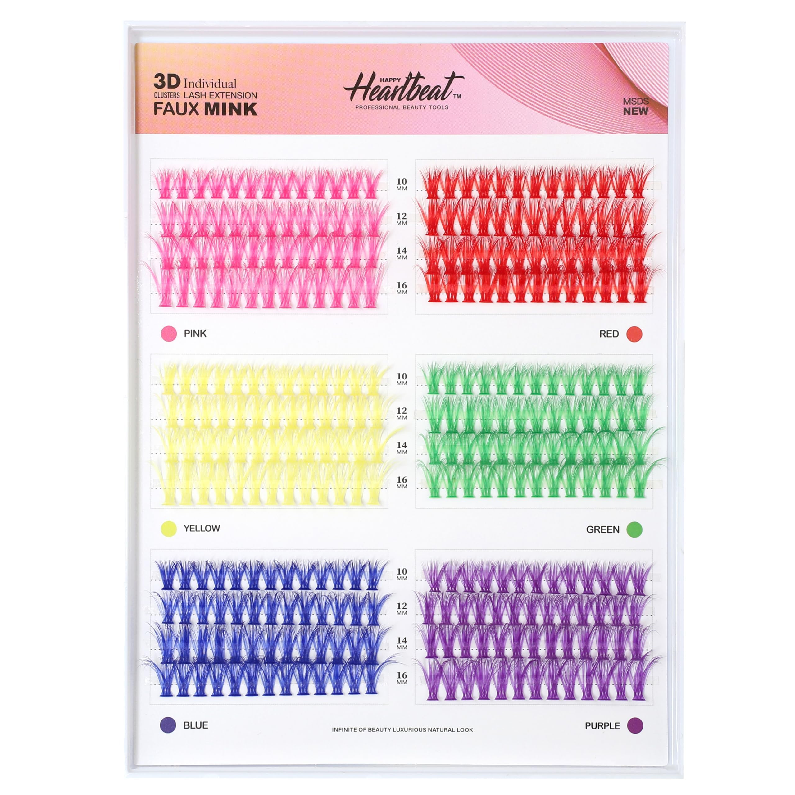 Conjunto de 6 colores Happy Heartbeat para looks diarios y festivos