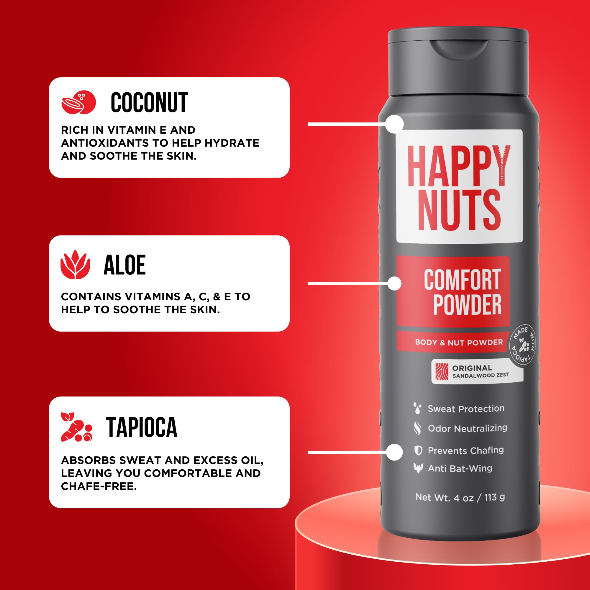 Cuidado de la piel con aloe y coco de Happy Nuts.