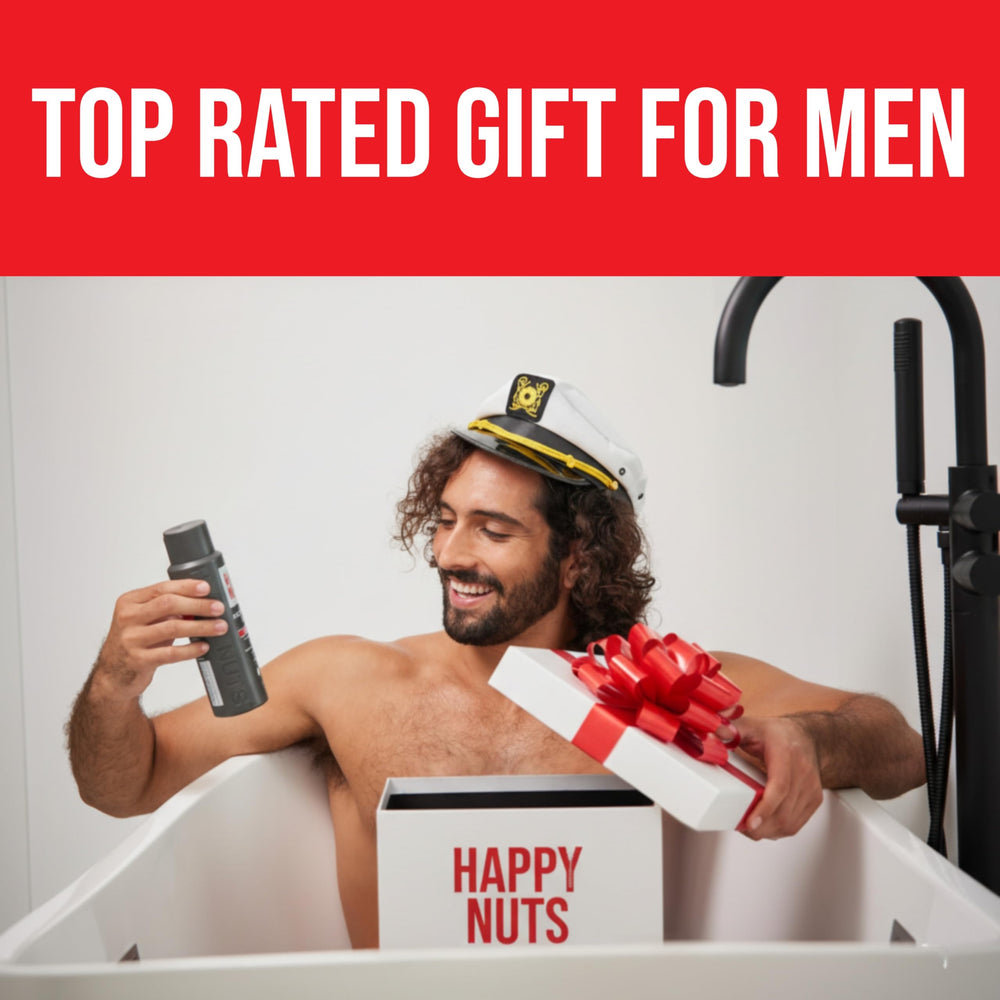 Happy Nuts textura silicona rugosa para exfoliar sin irritación