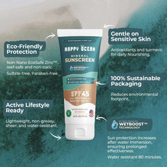 Happy Ocean SPF 45: textura ligera para uso diario sin grasa.