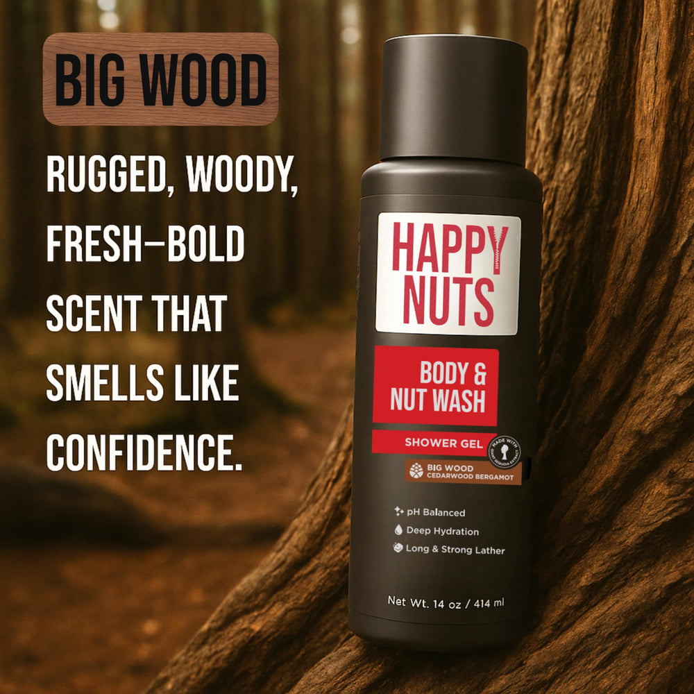 HAPPY NUTS Big Wood: emballage-detail, packaging prêt à offrir.