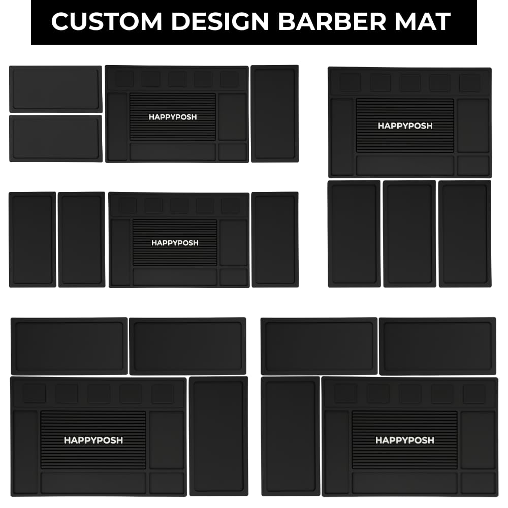 HAPPYPOSH alfombrilla barbero anti-deslizante ideal para herramientas de corte