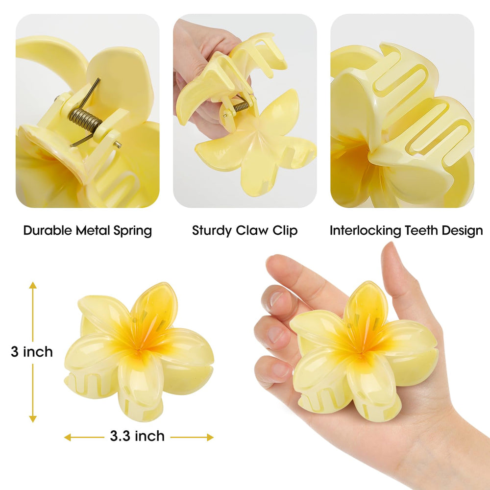 Pinza floral hawaiana HAPTIME para acentos tropicales y estilos elegantes.