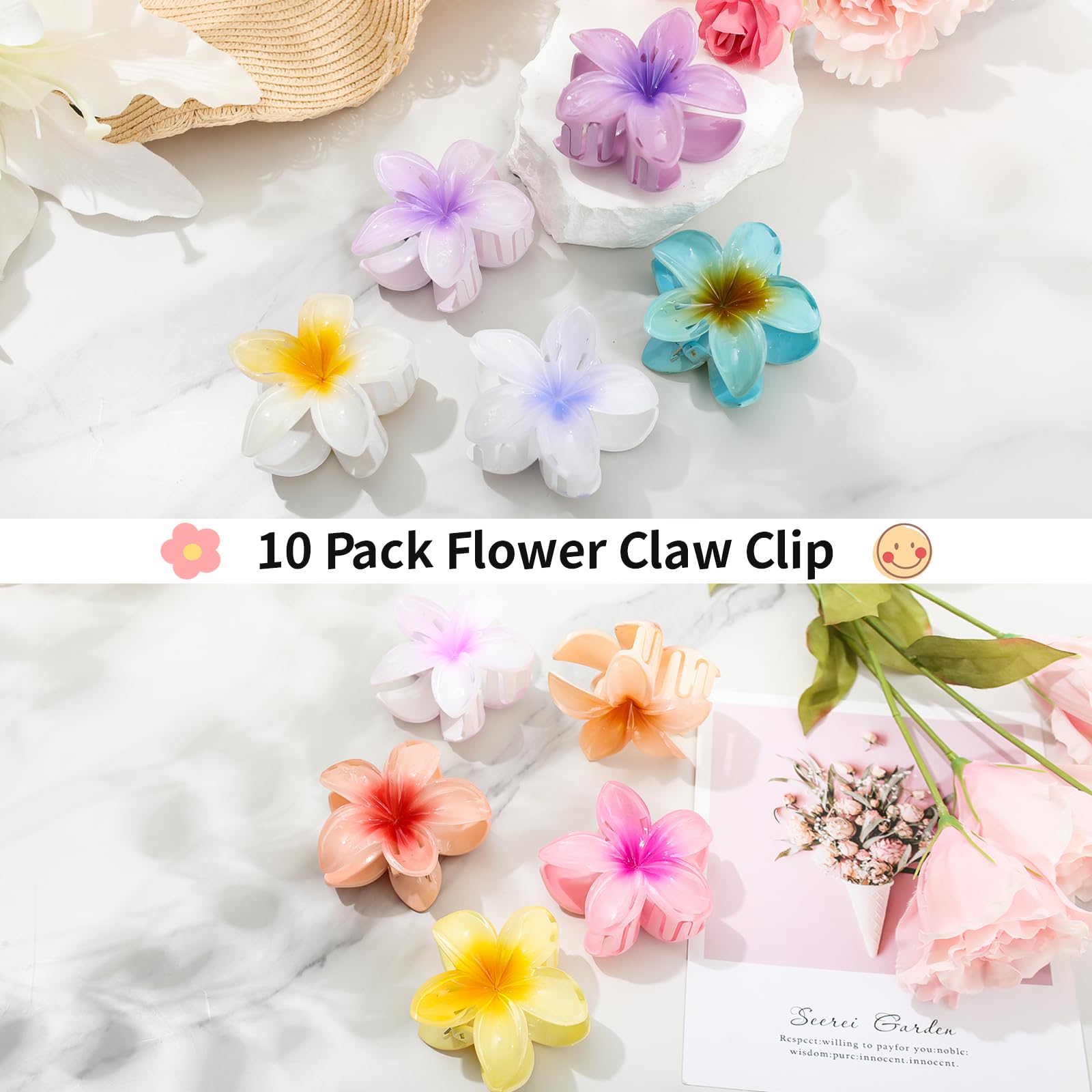 Pinza floral para cabello grueso o fino de HAPTIME, mantiene sujeción suave.