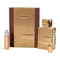 Al Haramain Amber Oud Extreme EDP, apertura cítrica de bergamota y notas verdes.