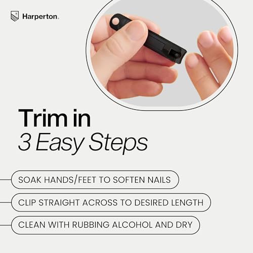 Cortauñas separado Harperton para uñas de manos y pies con higiene.