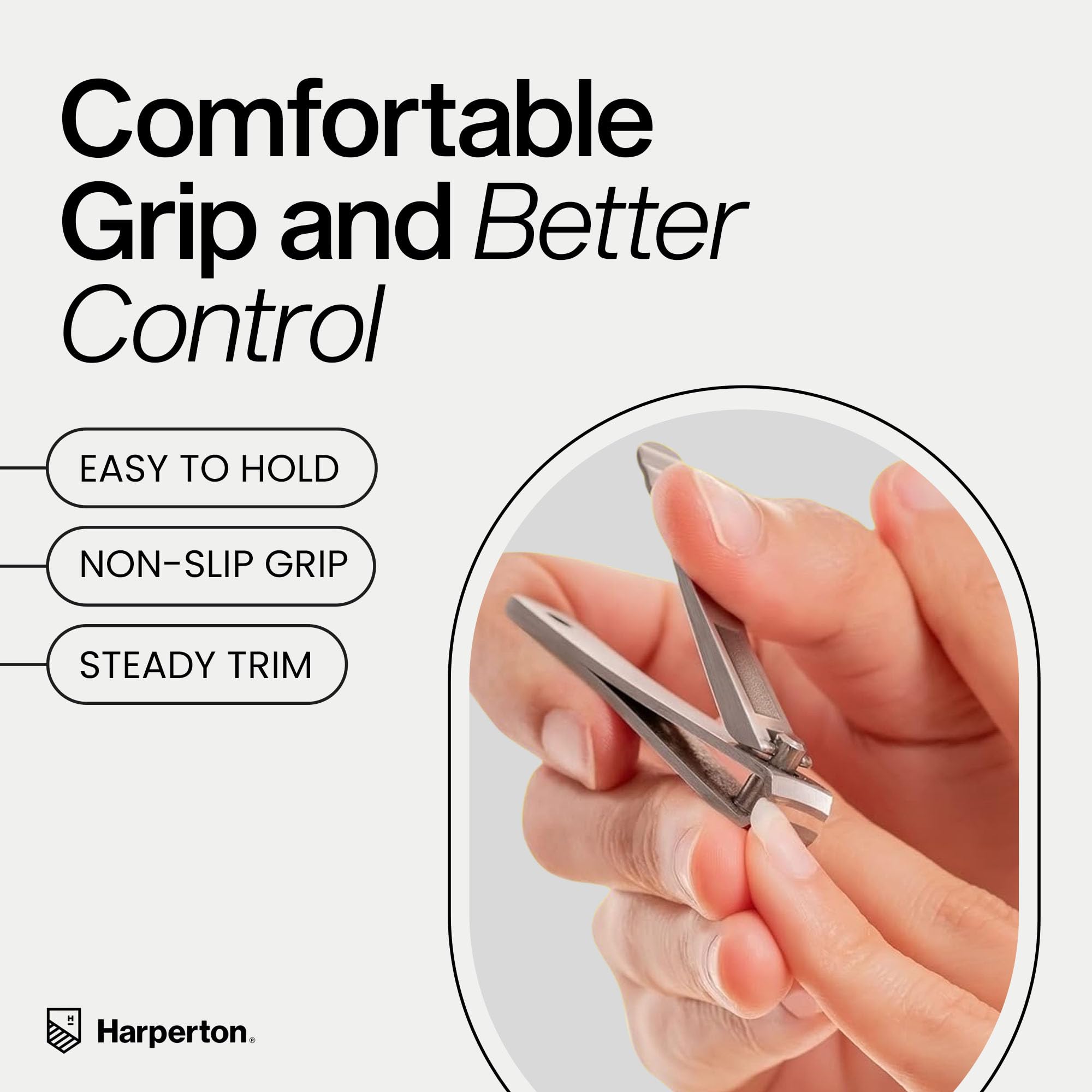 Harperton Diseño ergonómico con agarre antideslizante para mayor control.