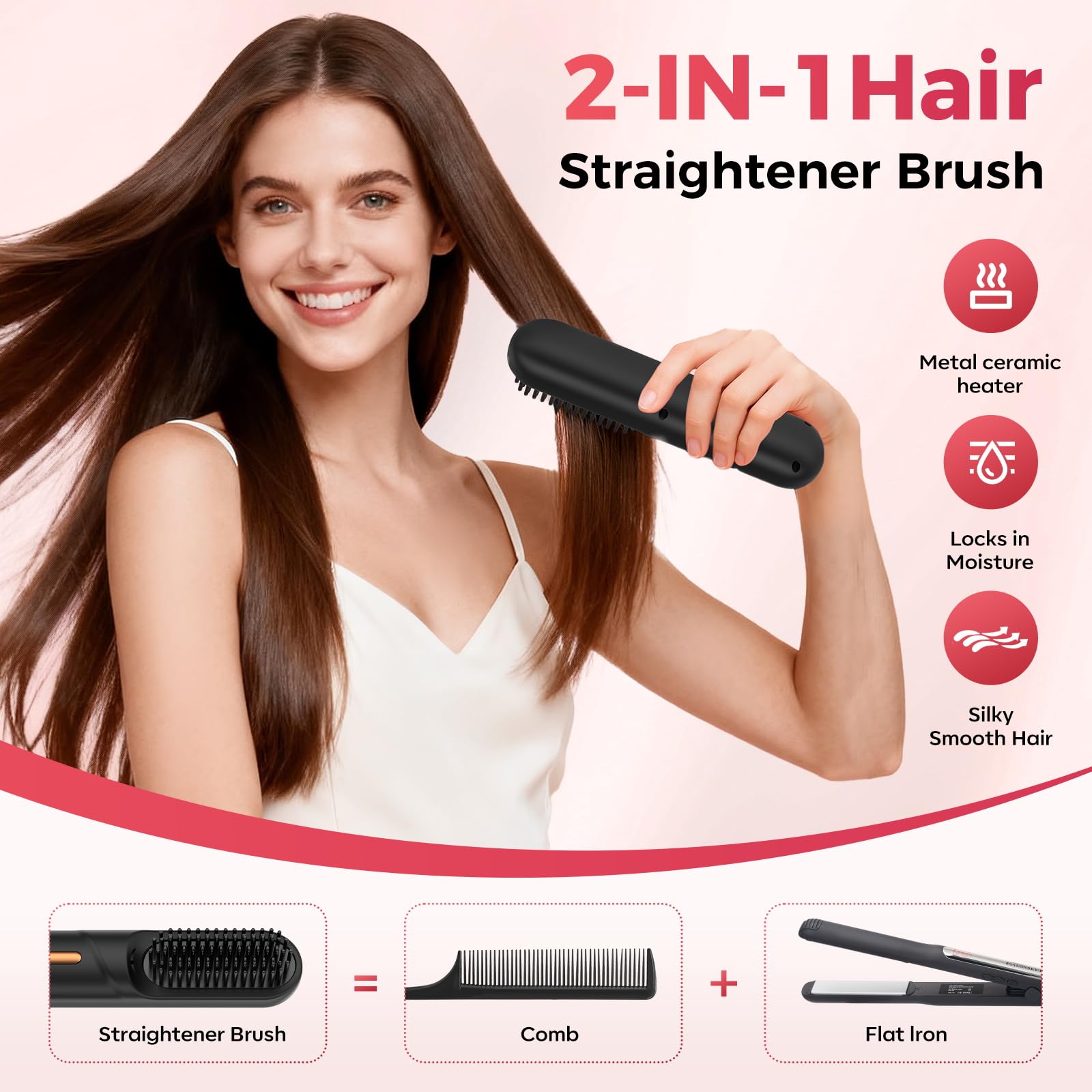 HarrFlow Cepillo Alisador Pro 2026: cuatro temperaturas para todo tipo de cabello.
