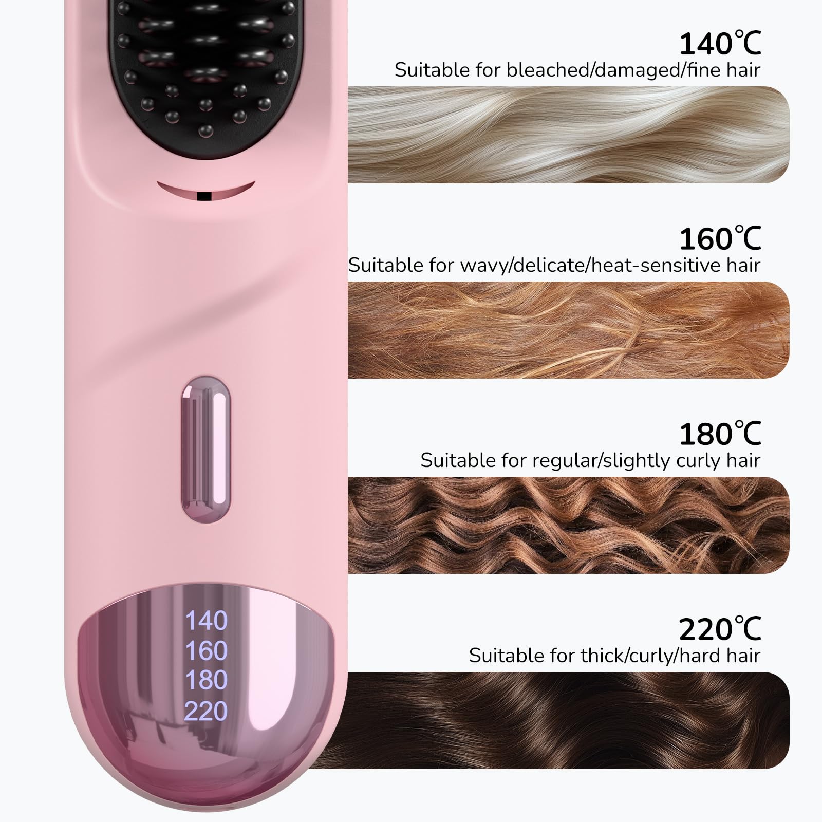 HarrFlow Go Brush Pro 2026: batería recargable y carga USB-C para viaje.