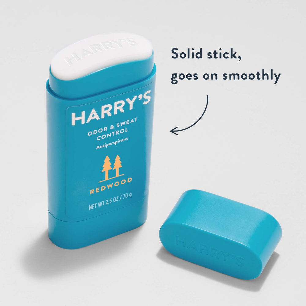 Harry's Redwood desodorante, barra blanca se desliza con comodidad.