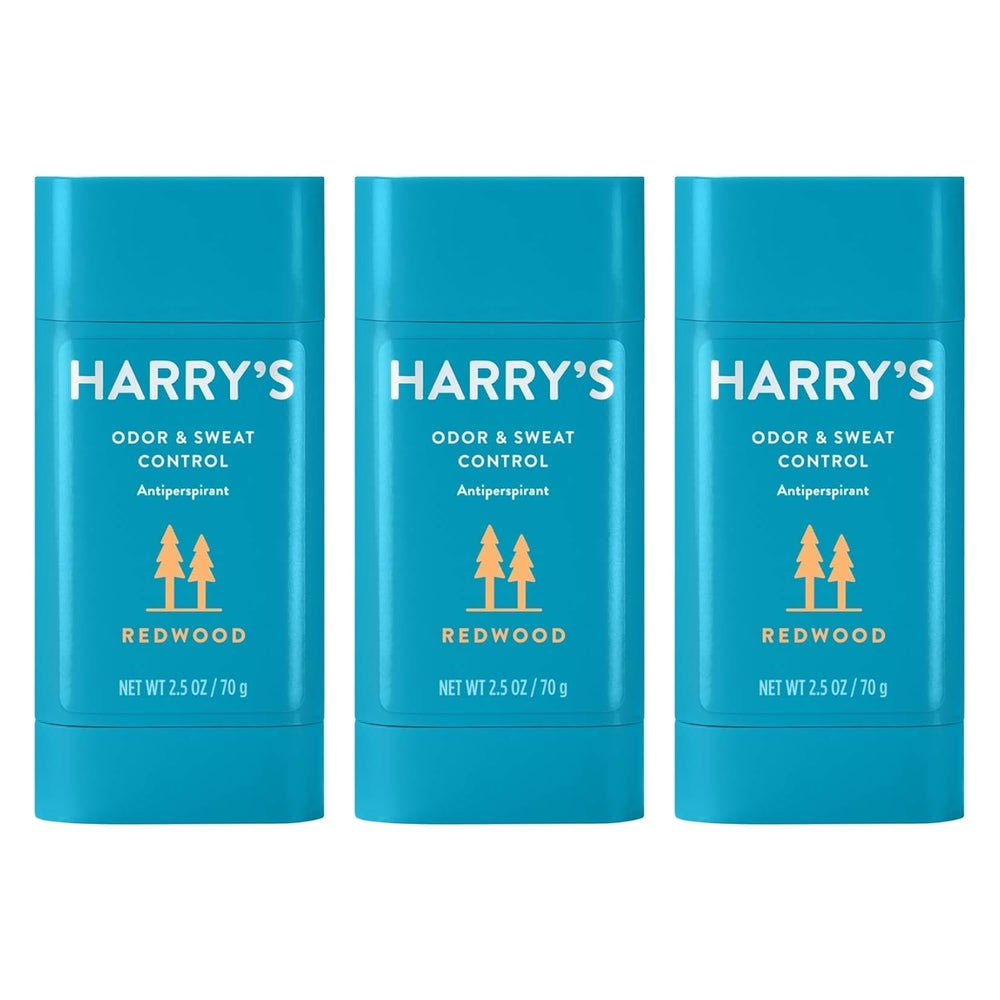 Harry's Redwood desodorante, botella visible, protección 24h para uso diario.
