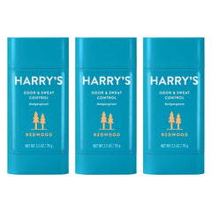 Harry's Redwood desodorante, botella visible, protección 24h para uso diario.