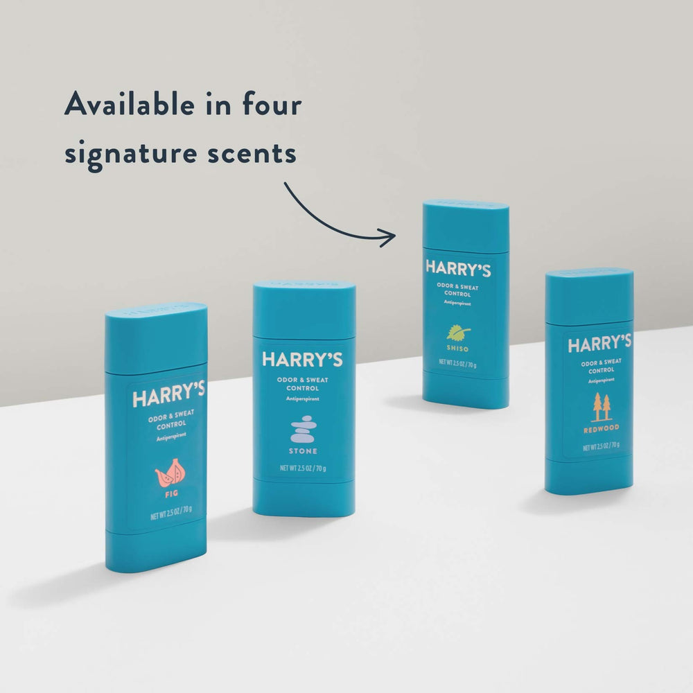Harry's Redwood desodorante, contiene jojoba y bisabolol para calma de la piel.
