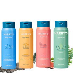 Harry's gel de ducha Redwood en botella, aroma duradero para la mañana