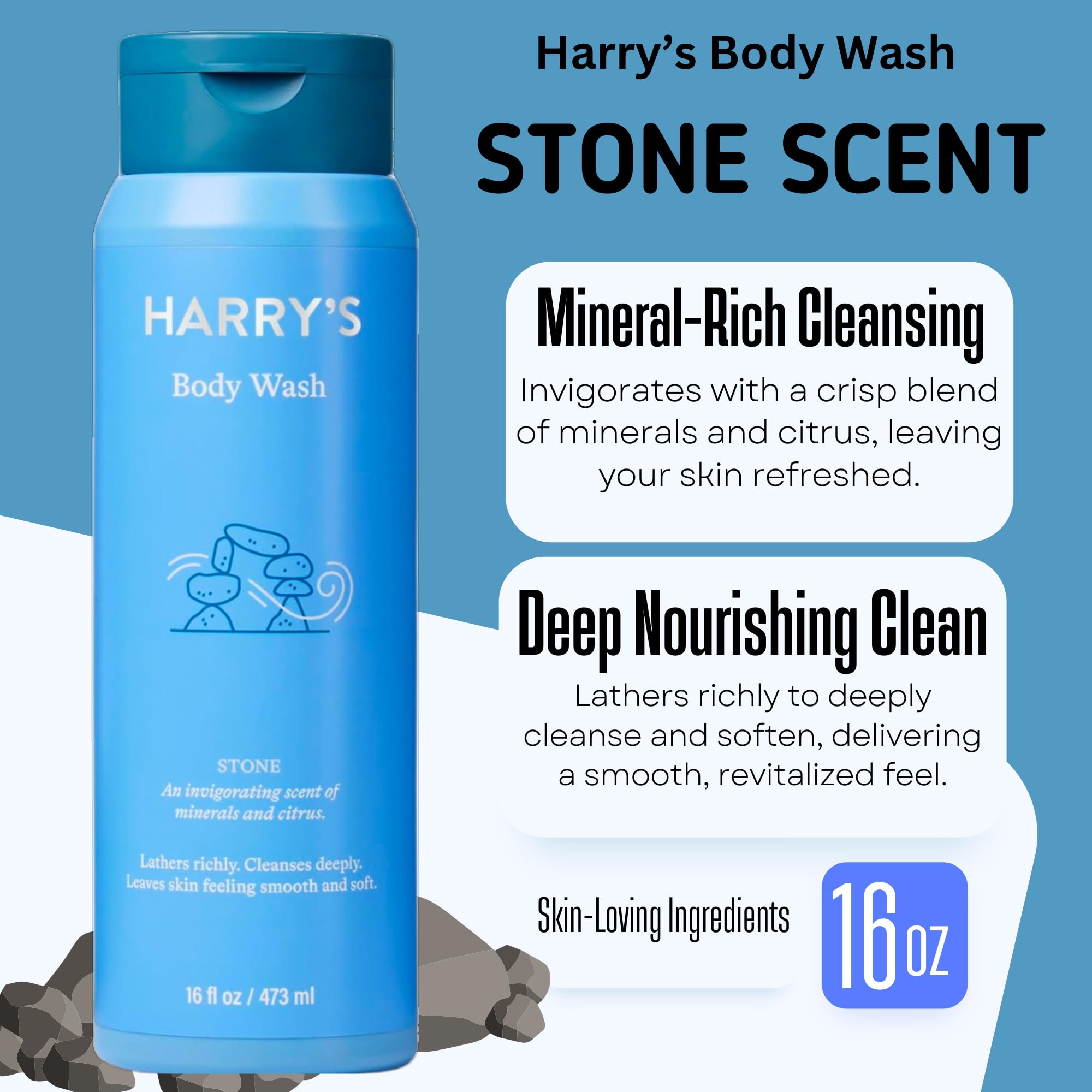 Harry's gel de ducha Shiso en botella, frescura diaria para la piel